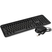  Комплект ExeGate Professional Standard Combo MK150 (EX298903RUS) клавиатура мультимедийная влагозащищенная 116кл. + мышь оптическая 1200dpi 