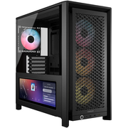  Корпус Corsair Frame 4000D LCD RS ARGB (CC-9011326-WW), без БП, Midi-Tower, TG, 3x120mm 2xUSB-A 3.2, 1xUSB Type-C, E-ATX, ATX, mITX Black 