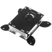  Корпус Qumo RS043 33033 VESA 100x100 + вентилятор, для Raspberry Pi 4, акрил, black 