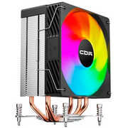  Кулер CBR-CC-3190-RGB-PWM Al+Cu, 3 heat pipes, Socket 775/1366/1155/1156/1150/1151/1200/1700/AM2/АМ2+/АМ3/AM3+/FM1/FM2/AM4/AM5 