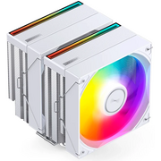  Кулер JONSBO CB80 White LGA1851/1700/1200/115X/AM5/AM4 (TDP 260W, PWM, 120mm ARGB LED Fan + 120mm Black Fan, 6 тепловых трубок, 4-pin, белый) 