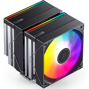  Кулер JONSBO CB80 Black LGA1851/1700/1200/115X/AM5/AM4 (TDP 260W, PWM, 120mm ARGB LED Fan + 120mm Black Fan, 6 тепловых трубок, 4-pin) Retai 
