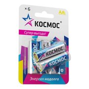  Батарейка КОСМОС LR6 BL6 (KOCLR6BL6) 