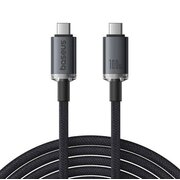  Кабель BASEUS P10318204111-00 Crystal Shine USB3.2 Full Featured Fast Charging Data Cable USB-C to USB-C 100W 1.5m 20GB Cluster Black 