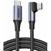  Кабель угловой UGREEN L536 (85345) USB-C Male To Angled 90° USB-C Male Charging Data Cable 2м серый космос 