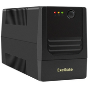  ИБП ExeGate Power NB-1000.LED.AVR.2SH.USB (EX299493RUS) 1000VA/650W, LED, AVR, 2*Schuko, USB, батарея 12V 9Ah, Black 