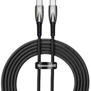  Кабель Baseus CADH000701 Type-C на Type-C Glimmer Series 100W 1м чёрный 
