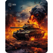  Коврик для мыши Cactus CS-MPC-D04M Burning tank рисунок 300x250x3мм 