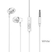  Наушники Borofone BM21 Graceful universal earphones with mic, white 