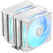  Кулер DEEPCOOL AG620 G2 WH ARGB LGA1954/1851/1700/AM5/AM4 (TDP 270W, PWM, Dual ARGB Fan 120mm, 6 тепл. трубок, белый) RET 
