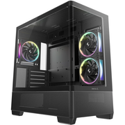  Корпус Deepcool CG380U 3F, TG (aquarium), 3x120mm ARGB Fan, mini-ITX, mATX, черный 