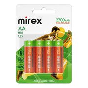  Аккумулятор Mirex Ni-MH HR6/AA 2700mAh 1,2V (23702-HR6-27-E4) 4 шт 