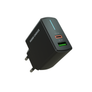  СЗУ More choice NC61a 1USB+1Type-C 3.0A PD20W+QC3.0 быстрая зарядка для Type-C Type-C Black 