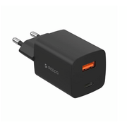  СЗУ Deppa 11495 USB-C+USB-A, PD 3.0, QC 4.0, 45W черный 