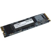  SSD CBR SSD-512GB-M.2-BS24b-AIO, 512 GB, M.2 2280, PCIe 3.0 x4, NVMe 1.3, 3D TLC NAND Сборка AiO 
