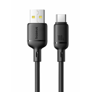  Кабель Baseus P10377703113-00 USB-Type-C Silky Series 100W 1м черный 