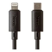  Кабель HOCO X88 Gratified Lightning 8-pin USB-C 3А, PD20W, 1м, PVC черный 