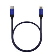  Кабель Maxvi MC-30TL blue USB-C-Lightning, 3A 