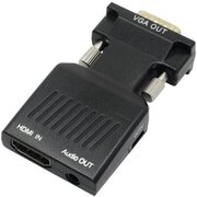  Переходник VCOM CA336A HDMI(F)-VGA(M)+audio,1080*60Hz 