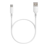  Кабель Maxvi MC-A02 plus white USB-A-Type-C, 2A 