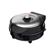  Вафельница Maxvi SM753S серебристо-черный 