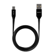  Кабель Maxvi MC-15T black, USB-A-Type-C, 2A 