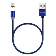  Кабель Maxvi MCm-01L blue USB-A-Lightning, 2A 