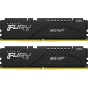  ОЗУ Kingston Fury Beast Black RGB (KF556C40BBAK2-128) DDR 5 DIMM 128Gb PC44800, 5600Mhz, CL40 (Kit of 2) 