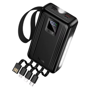  Аккумулятор внешний HOCO J173 Jingyao 22.5W+PD20W+dual lighting four cables 20000mAh черный 