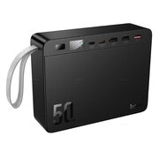  Аккумулятор внешний резервный HOCO J166 Carretera power bank 22.5W+PD20W+lighting 50000mAh черный 