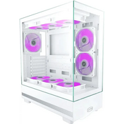  Корпус PcCooler C3 Q500 WH, без БП, Midi-Tower, TG, no fans, 1xUSB 3.0 + 2.0 1xUSB-C, ATX, mITX White 