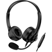  Гарнитура проводная Genius HS-235U черный 