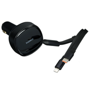  АЗУ Baseus Enjoyment Pro (C00057802111-00) Car Charger 1Type-C, кабель 8 pin, Type-C чёрный 