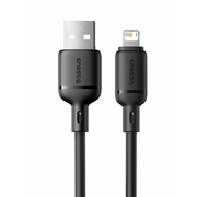  Кабель Baseus P10377702113-00 USB-Lightning Silky Series 2.4A 1м черный 