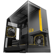  Корпус Geometric Future Model 3 Black Gray with fans (1AM3NZBK00110) / mATX / 5x120mm ARGB fans 