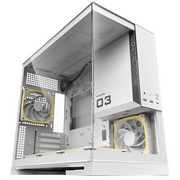  Корпус Geometric Future Model 3 White with fans (1AM3NZWT00110) / mATX / 5x120mm ARGB fans 