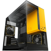  Корпус Geometric Future Model 3 Black Yellow with fans (1AM3NZBY00110) / mATX / 5x120mm ARGB fans 