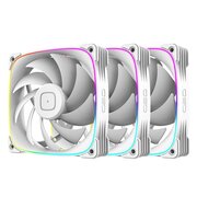  Комплект вентиляторов (3 шт.) Geometric Future Squama 3003W-12 White (1F3003W312000) 120mm / ARGB, PWM, 120x120x30 mm, 800-2300 RPM, 84.0 CFM 