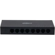  Коммутатор Dahua DH-PFS3008-8ET 8 портов до 1000Мбит.с/коммутация до 1.6 Гбит.с/неуправляемый/Plug & Play/черный 