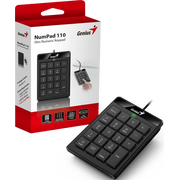  Клавиатура проводная Genius NumPad 110 шоколадные клавиши/черный 