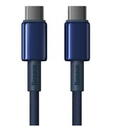  Кабель Baseus P10319800321-04 Tungsten Gold Fast Charging Data Cable Type-C to Type-C 100W 2m Deepsea Blue 