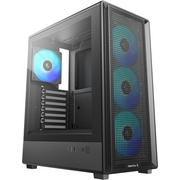  Корпус Deepcool CC550 4F, TG, 4x120mm ARGB Fan, mini-ITX, mATX, ATX, черный 