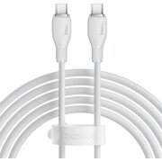  Кабель Baseus P10355702221-01 Pudding Series Fast Charging Cable Type-C to Type-C 100W 2m Stellar White 