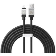  Кабель Baseus CAKW000501 CoolPlay Series Fast Charging Cable USB to iP 2.4A 2m Black 