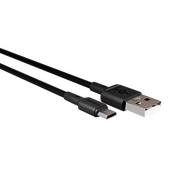  Кабель More choice K19m/К19м USB+micro USB 2.0A TPE 1м Black 