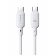  Кабель Baseus P10377704213-00 Silky Series Fast Charging Cable Type-C to Type-C 100W 1m Moon White 