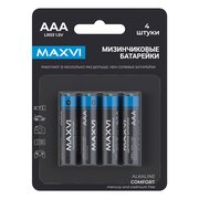  Щелочная батарейка Maxvi MBLR03CF4, Comfort, AAA, alkaline, 4шт 