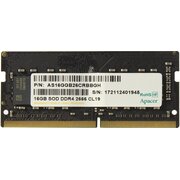  ОЗУ Apacer AS16GGB26CRBBGH DDR4 16GB 2666MHz SO-DIMM (PC4-21300) CL19 1.2V (Retail) 2048*8 3 years 