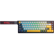  Клавиатура AULA Win68HE Max Edition тёмно-серо-светло-серо-жёлтый игровая Wing Chun магнитные свитчи 