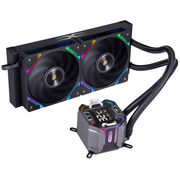  СВО 1STPLAYER X-240E Black (X-240E-BK) / 2x120mm, ARGB, 7-segment display, 250W TDP 